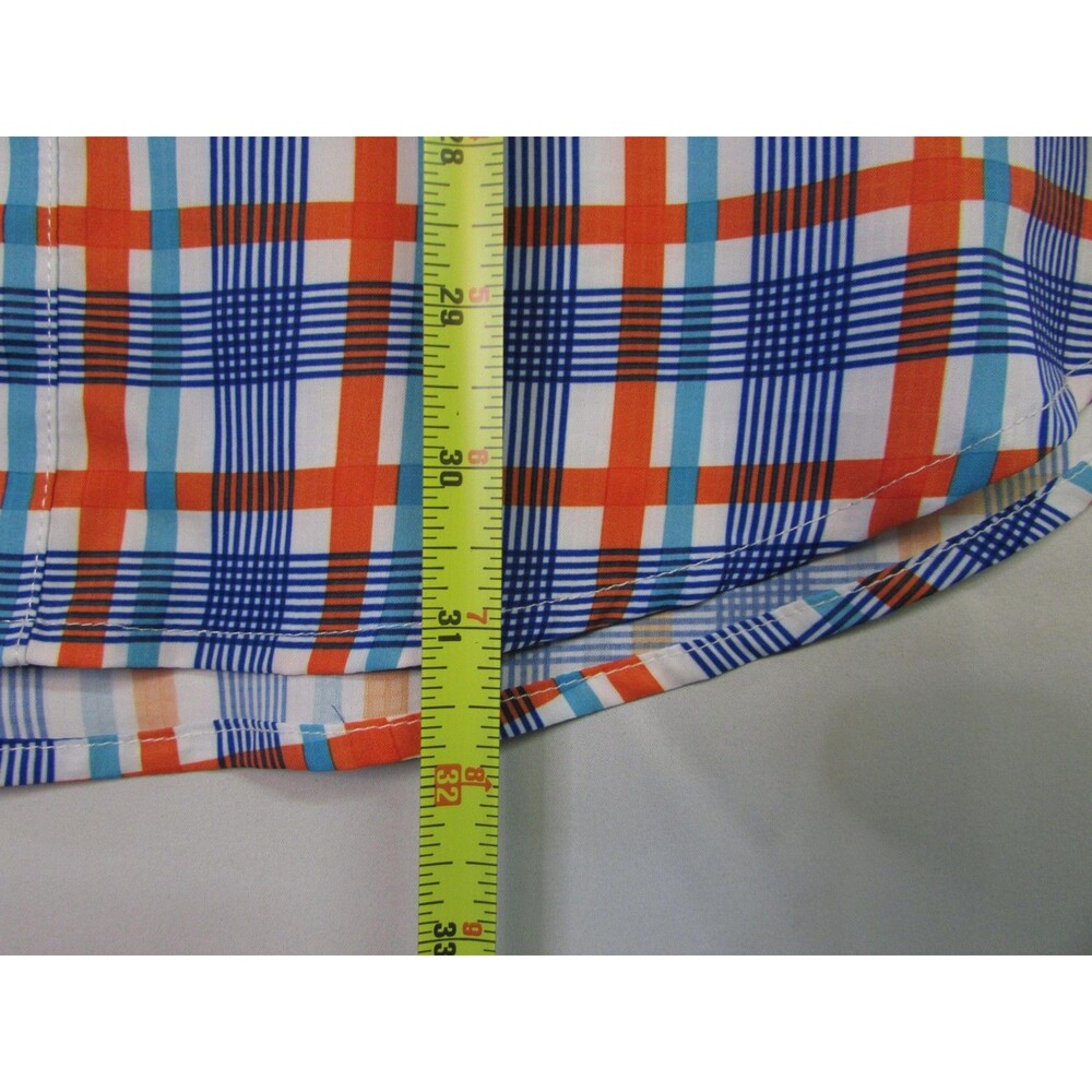Reel Legends Shirt Mens Medium Blue Plaid Mariner II Fishing Performance Vented - Picture 11 of 13